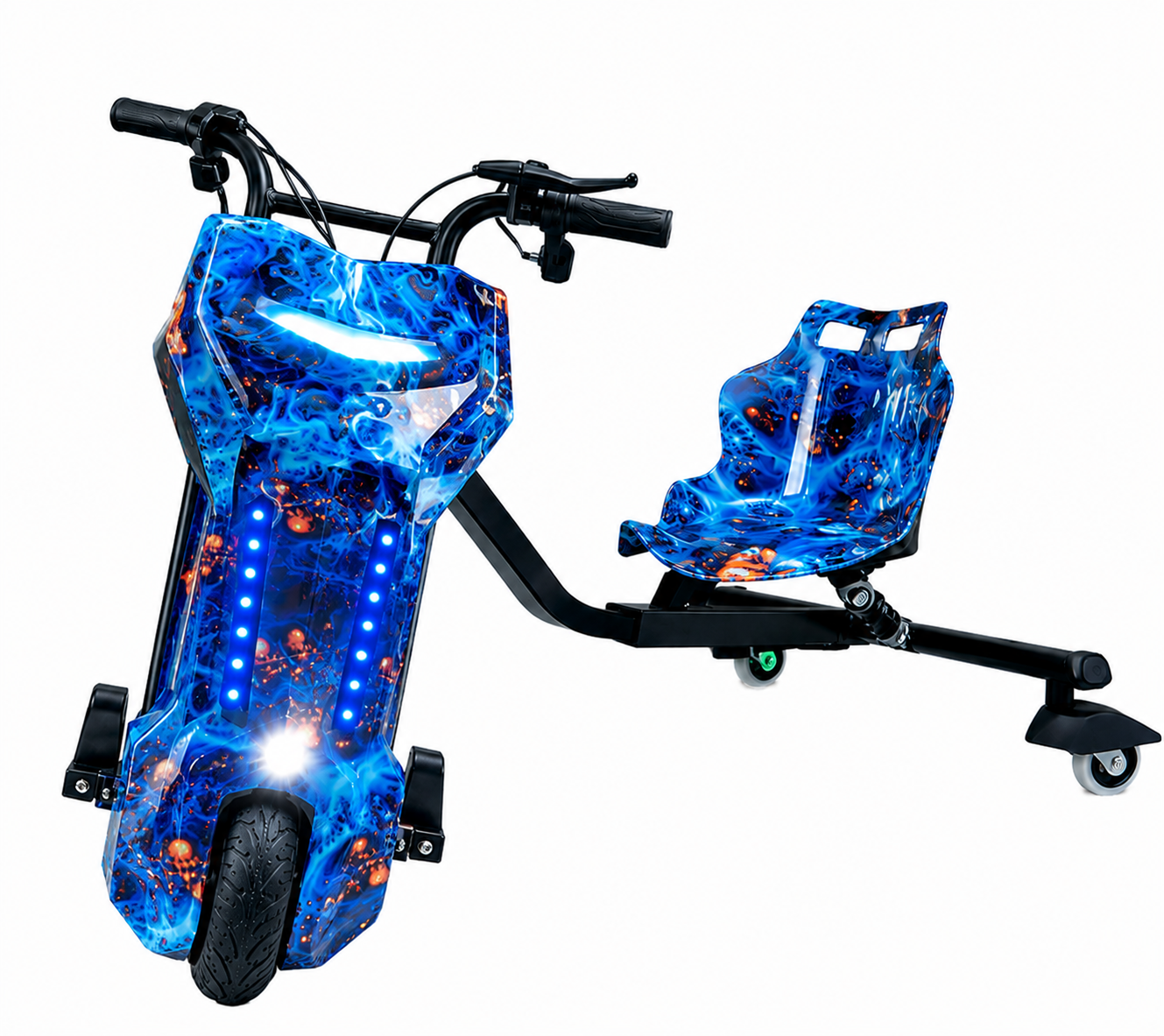 Triciclo Elétrico Drift 350w Bluetooth 3 Velocidades Único com Amortecedor 350W